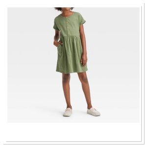 Girls Short Sleeve Solid Knit Dress Cat & Jack
